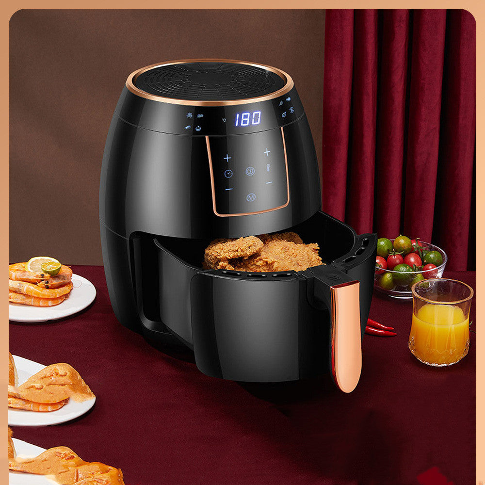 5.5 L US Standard Cross-border Air Fryer Touch Screen Automatic Fryer British Standard Deep Frying Pan Chips Machine Fryer