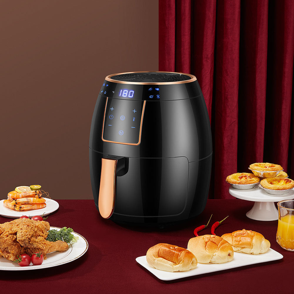 5.5 L US Standard Cross-border Air Fryer Touch Screen Automatic Fryer British Standard Deep Frying Pan Chips Machine Fryer
