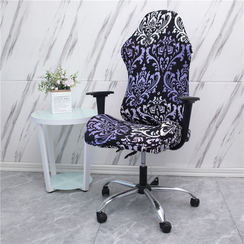 Stretch Fabric Gaming Chair Cover Armrest Swivel Chair Seat